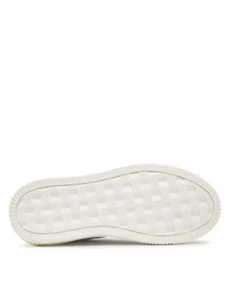 Calvin Klein Jeans Sneakersy Chunky Cupsole Laceup Mon Lth bílá