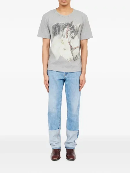 Μπλούζα Mm6 Maison Margiela με σχέδιο γκρι