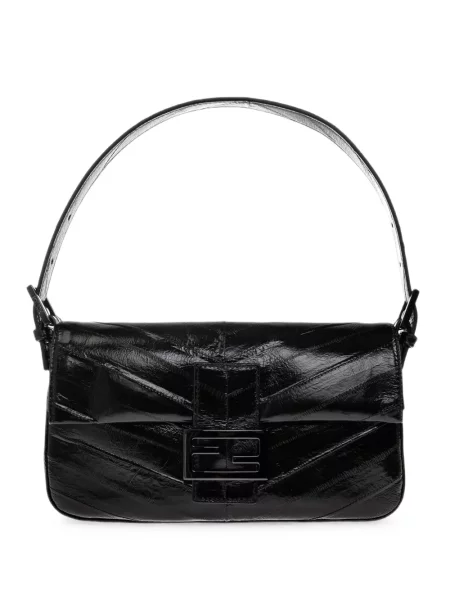 Geantă shopper Fendi din piele negru