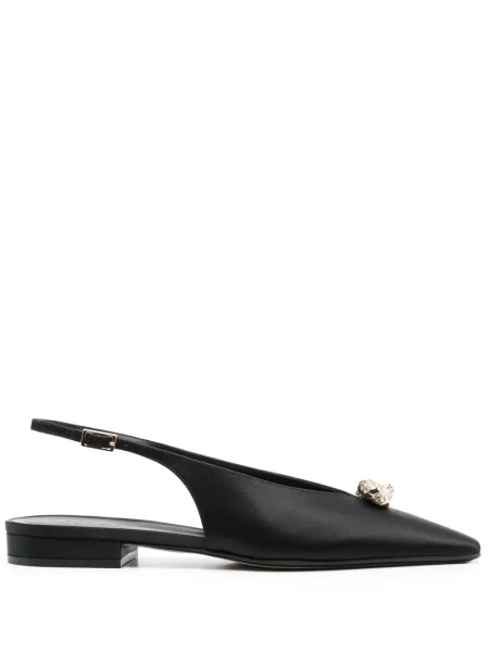 Pantofi cu toc Lanvin slingback negru