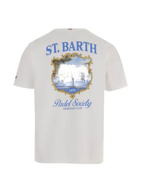 Tricou Mc2 Saint Barth cu imagine alb