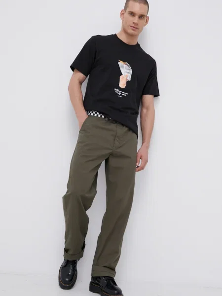 Панталон Vans мъжки с кройка тип чино зелено