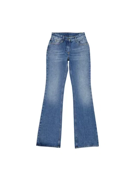 Jeansy dzwony Off-white dzwony białe