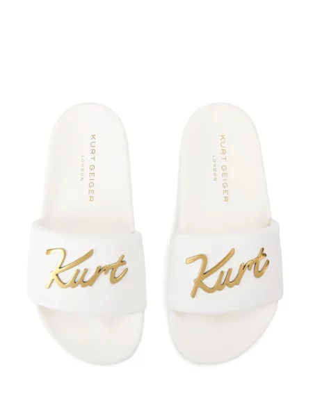 Κιλότα Kurt Geiger London slip-on λευκό