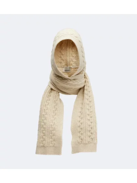 Fular Isabel Marant de lână bej