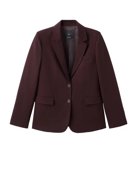 MANGO Sacou BERGEN burgundy roșu