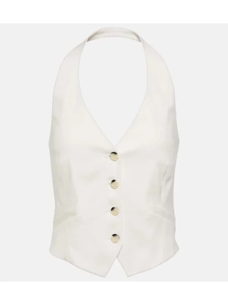 Lniana kamizelka Veronica Beard z dekoltem halter