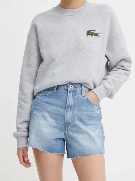 Rifľové krátke nohavice Pepe Jeans A-LINE SHORT UHW modrá