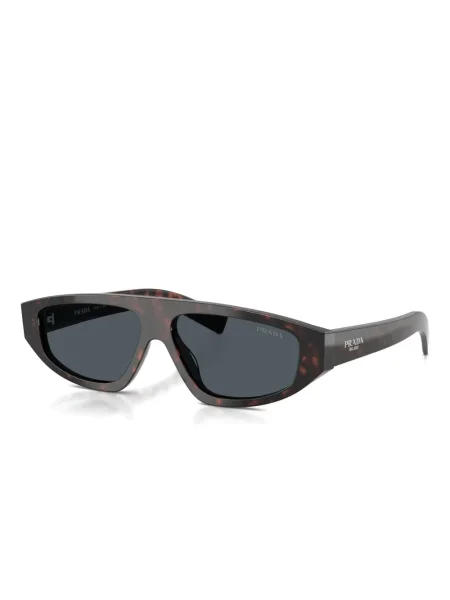 Ochelari de soare Prada Eyewear cu imprimeu geometric maro