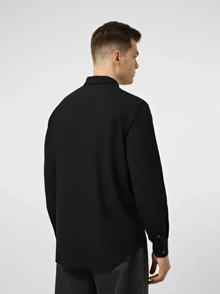 Вовняна Сорочка повсякденна Emporio Armani чорний