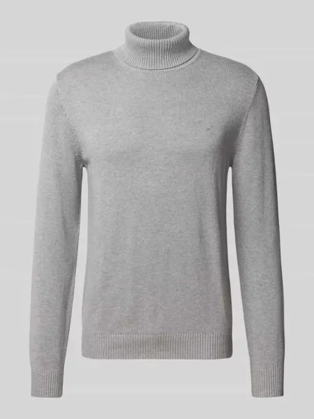 Sweter o kroju slim fit z mieszanki bawełny i wełny Christian Berg Men