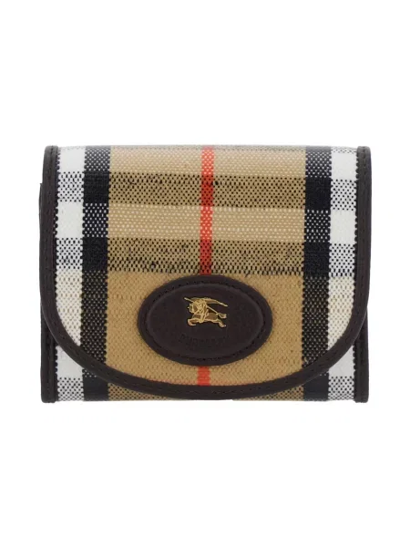 Portfel Burberry płócienny beżowy
