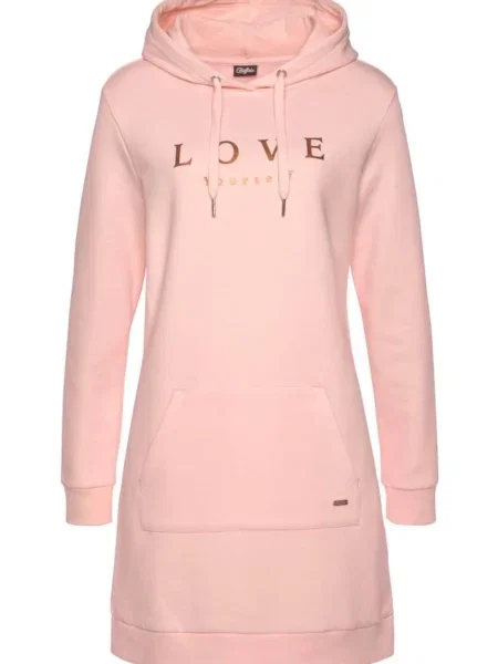 BUFFALO Rochie tricotat roz