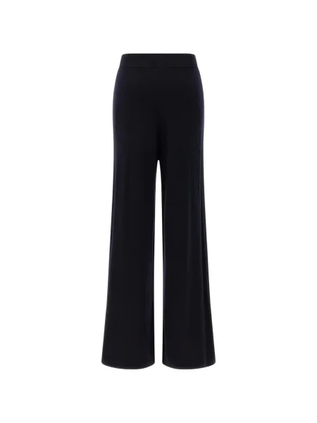 Pantaloni Max Mara tricotate albastru