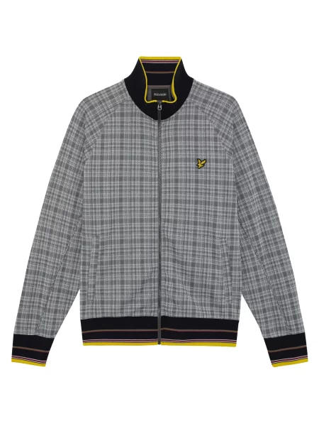 Lyle & Scott Přechodná bunda Hawick žlutá / kámen / světle šedá černá