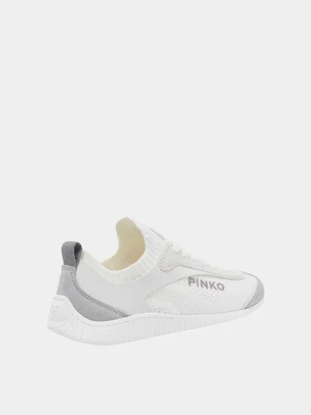 Кожаные кроссовки Pinko белые