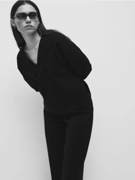 Reserved Hanorac cu anchior negru