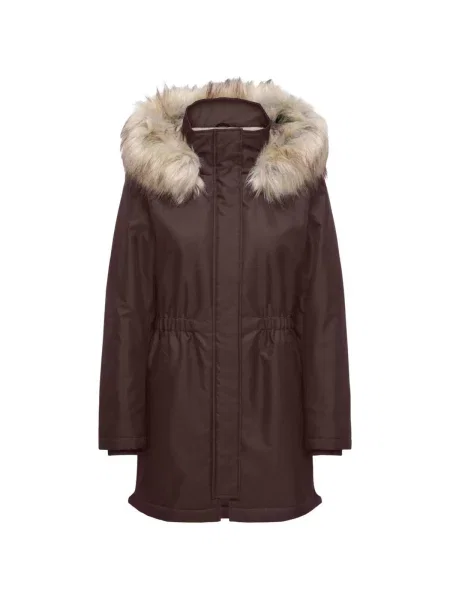 Geacă parka Only cu blană maro