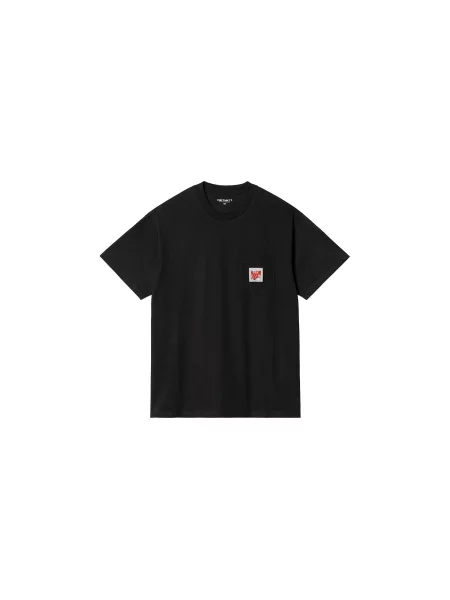 Carhartt WIP S/S Stretch Pocket T-Shirt Black Mężczyźni Koszulki Carhartt WIP Size: XL czarny