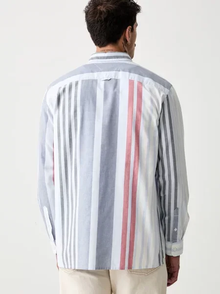 Tommy Jeans Koszula Oxford Kolorowy niebieska