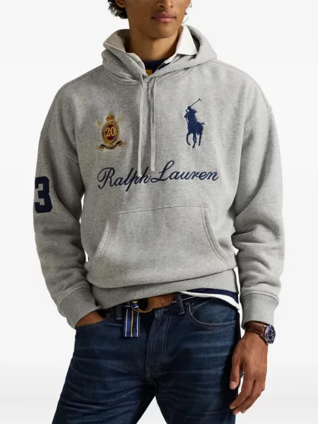 Șapcă Polo Ralph Lauren cu două rânduri de nasturi de in în carouri albastru