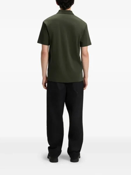 Tricou polo Hugo cu autograf verde