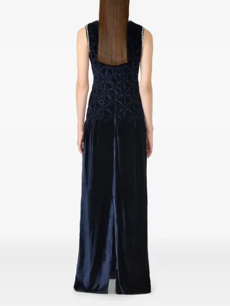 Rochie maxi Costarellos de costum albastru