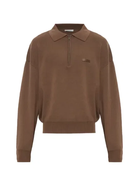 Lung tricou polo Entire Studios maro