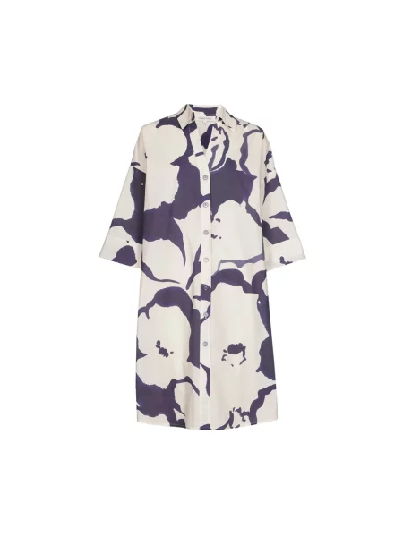 Sukienka koszulowa Marie Méro w kwiatki niebieska