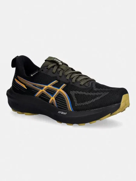 Férfi futócipő ASICS 14 GTX black/dark cobalt. Méret: 46 EU fekete
