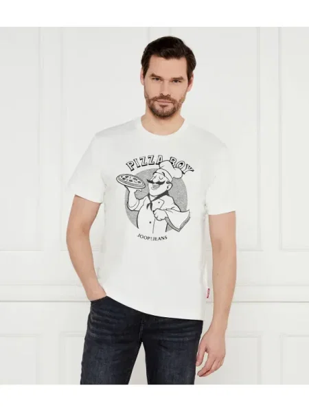 Joop! Jeans Tricou Alroy alb
