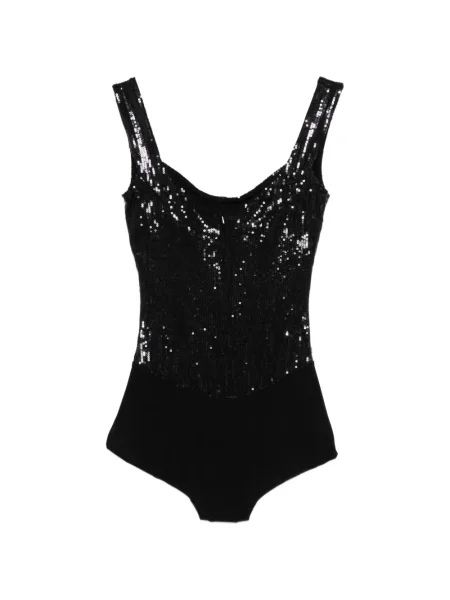 Top Atu Body Couture cu paiete negru