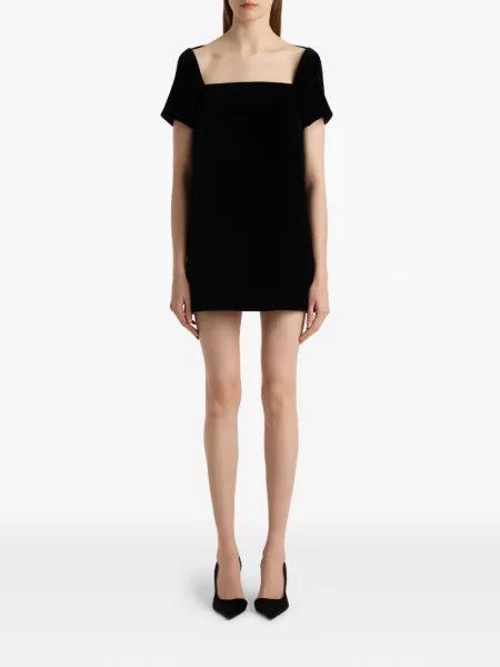 Rochie Khaite de catifea negru
