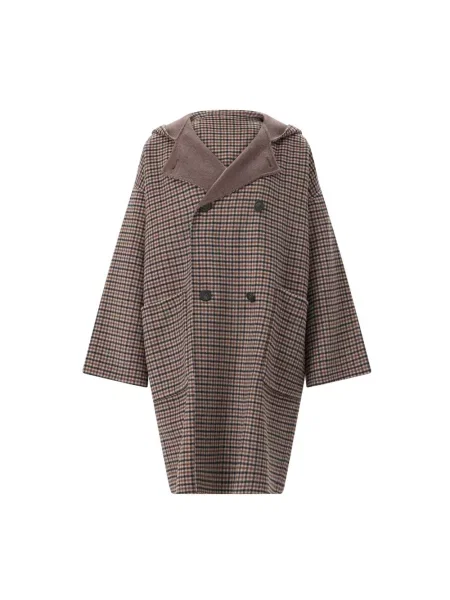 Płaszcz Weekend Max Mara wełniany dwustronny brązowy
