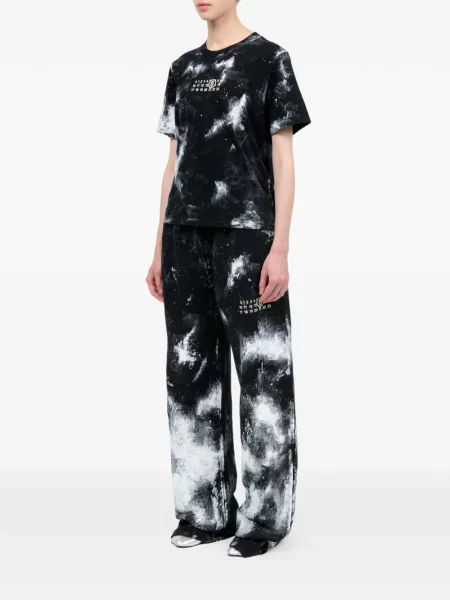 Tricou Mm6 Maison Margiela scurt negru