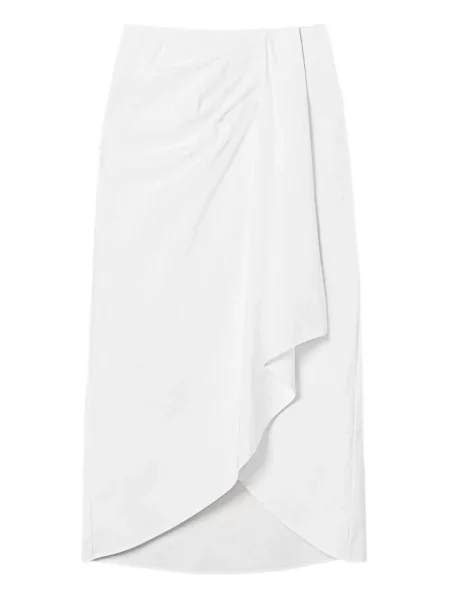 Fustă Twinset din poplin alb