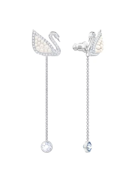 Kolczyki Swarovski szare
