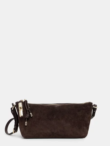 Ročna torba Furla Debby Mini KH Temno rjava