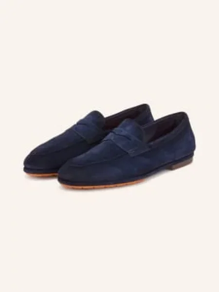 Santoni Penny Mokasíny Carlo tmavě modrá