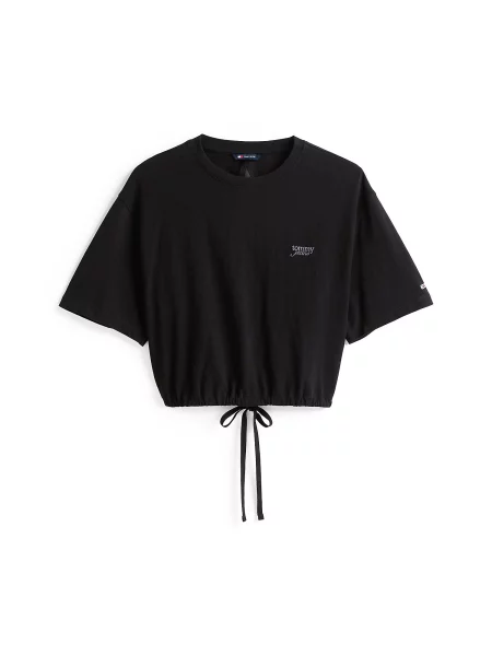 Tommy Jeans Marškinėliai Relaxed Fit juoda