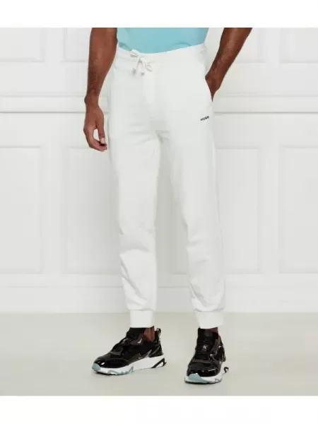 HUGO Pantaloni de trening alb