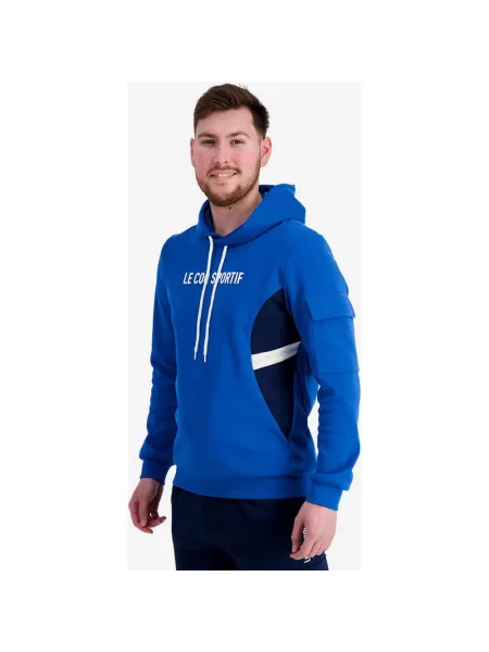 Bluza z kapturem Le Coq Sportif Saison N1 granatowa XXL niebieska