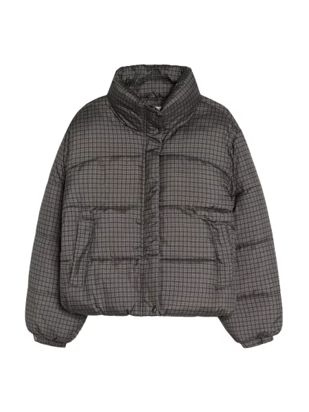 Bershka Geacă de iarnă maro / deschis / verde pastel gri