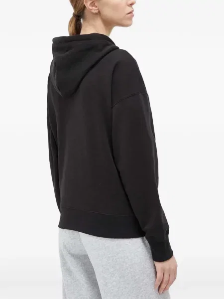 Hanorac cu glugă Puma cu autograf cu cordon negru