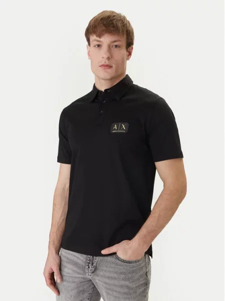Armani Exchange Поло чорний