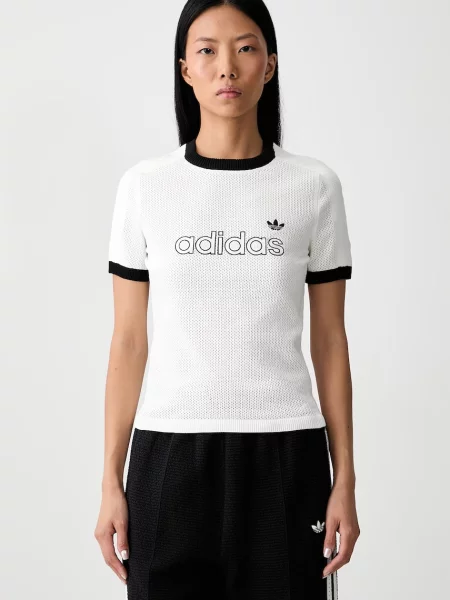 Adidas Originals Mesh Cali t-shirt γυναικείο λευκό