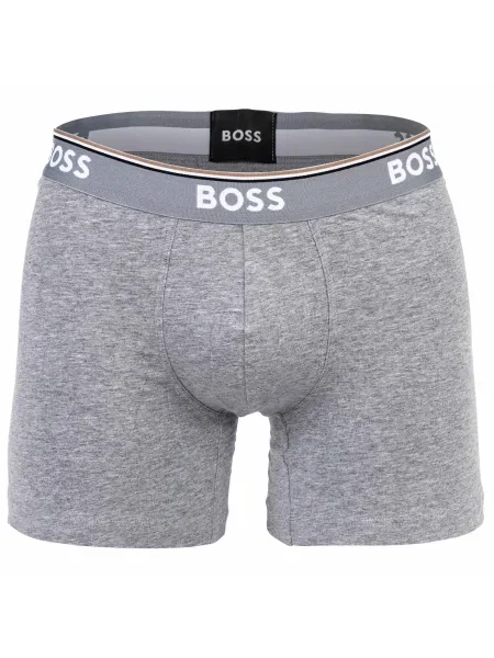 BOSS Boxeralsók szürke / szürke melír fekete