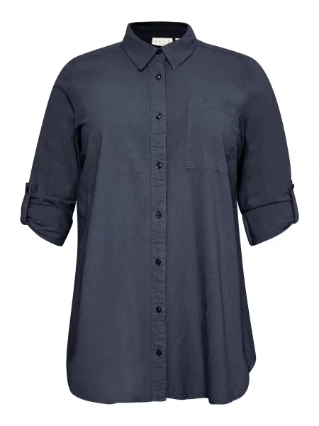 KAFFE CURVE Blúz KCNana' sötétkék