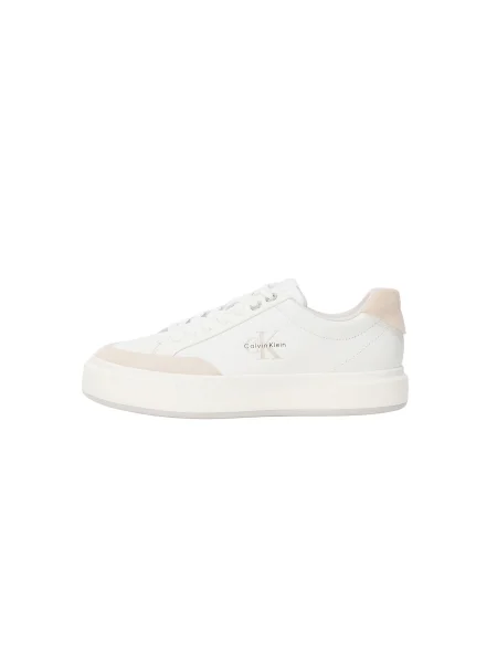 Sneakers Calvin Klein Basket Cupsole Laceup Lth Mix alb