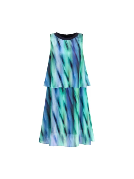 Sukienka bez rękawów Armani Exchange z falbankami